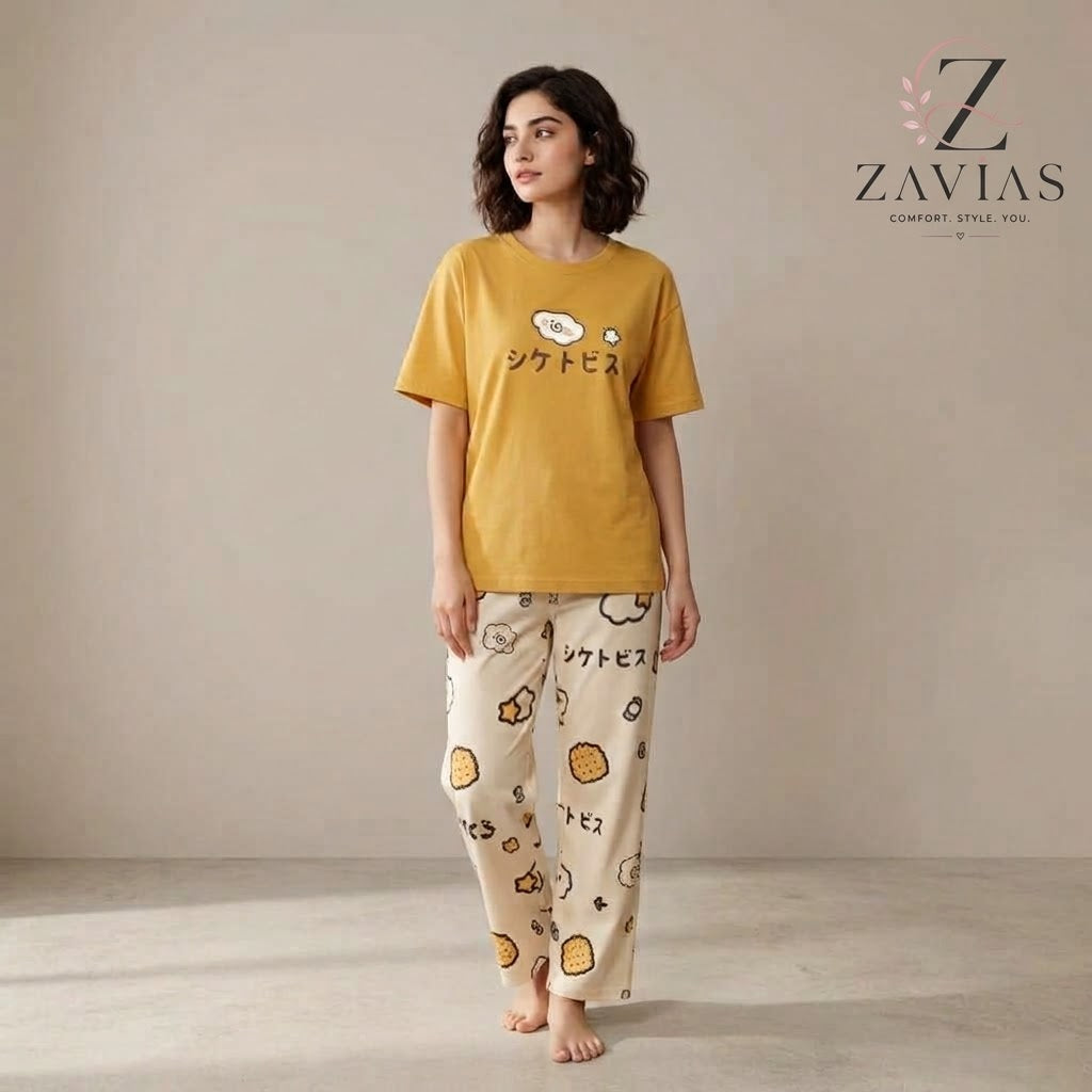 SR-Chinese Printed Night Suit