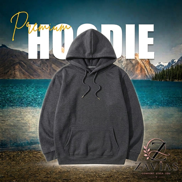 Essential Unisex Pullover Hoodie - Charcoal