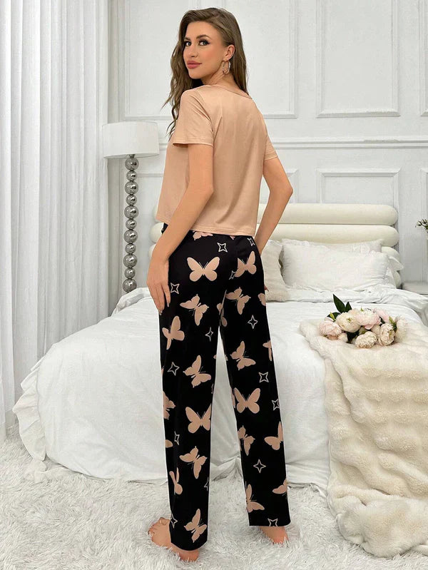 Flying Butterfly Pj Suit Brown