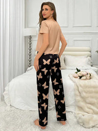 Flying Butterfly Pj Suit Brown