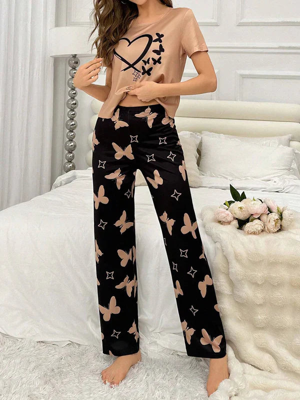 Flying Butterfly Pj Suit Brown