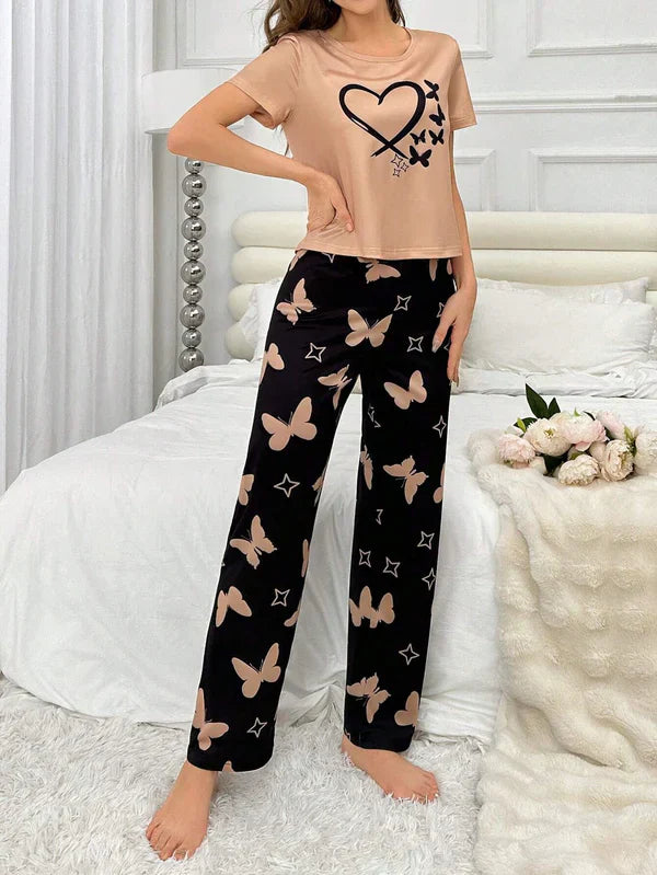 Flying Butterfly Pj Suit Brown