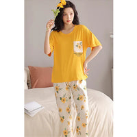 Pocket Flower Mustard Pj Siut