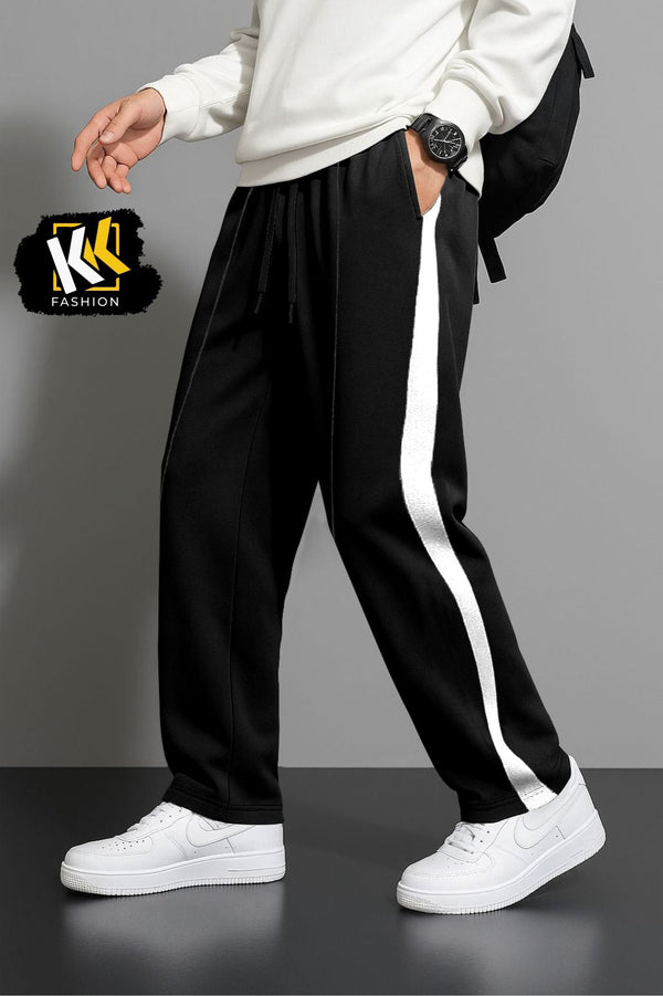 Black White Line Trouser