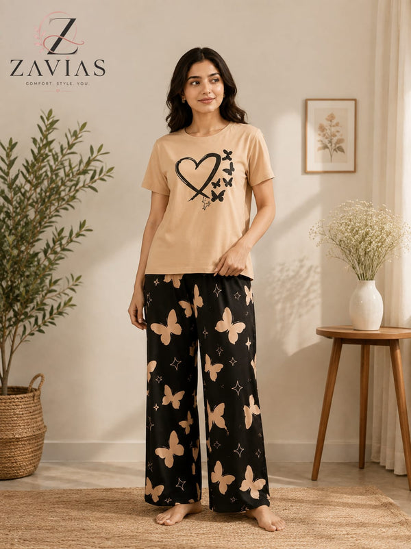 Flying Butterfly Pj Suit Brown